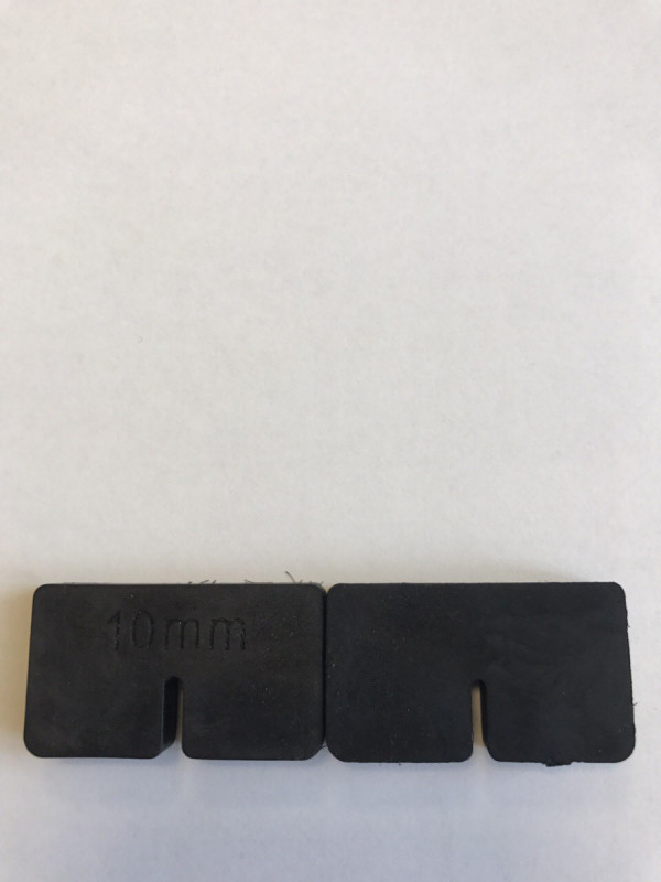 Резинки Inoxstore квадрат 10 мм (комплект 2 шт)