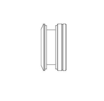 Точечный стеклодержатель Inoxstore без зенковки,  дистанция 8 -12 мм, сатинированный, AISI 304