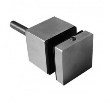 Точечный держатель Inoxstore квадрат 40x40 мм, дистанция 30 мм, сатинированное, AISI 304