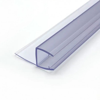 Уплотнитель Inoxstore стекло-стекло/стекло-дверь, 135°/180°, под стекло 8 мм / 2,5 м,  для душевой кабины, ПВХ