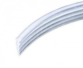Уплотнительная резинка Inoxstore для профиля 36х20 мм, под стекло 8 мм, прозрачная