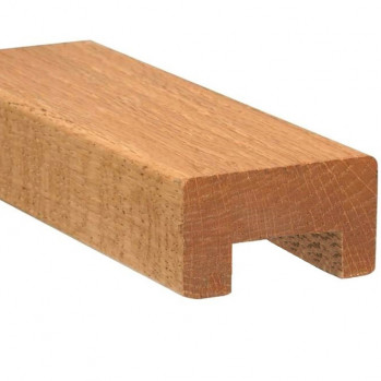 Поручень Inoxstore деревянный 60х40 мм с пазом 24х24, Дуб