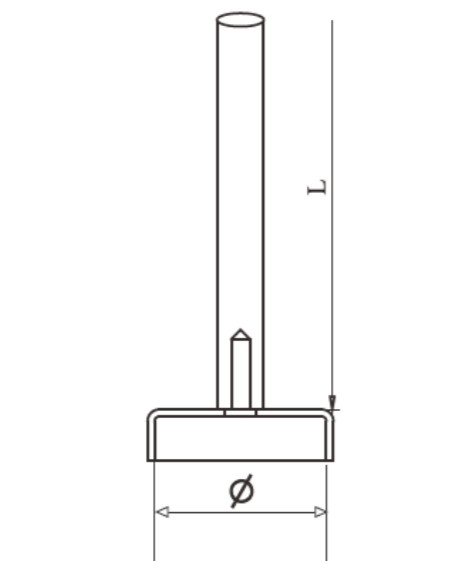Кронштейн на стойку Inoxstore Ø 38,1х1,5 мм, с крышкой, h-100 мм, без ложемента, полированный, AISI 304