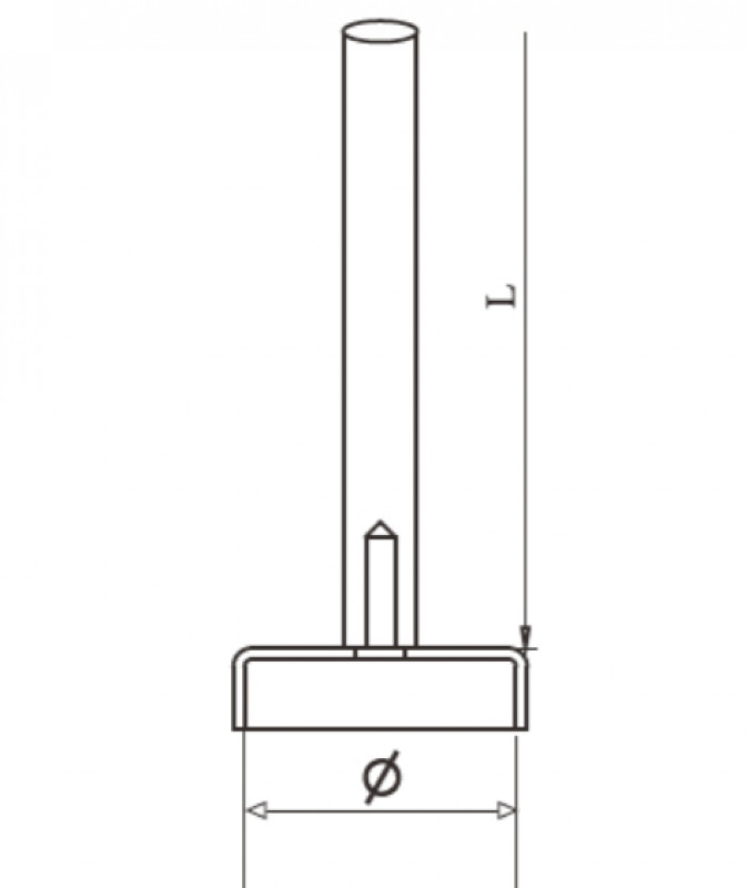 Кронштейн на стойку Inoxstore Ø 38,1х1,5 мм, с крышкой, h-100 мм, без ложемента, полированный, AISI 304