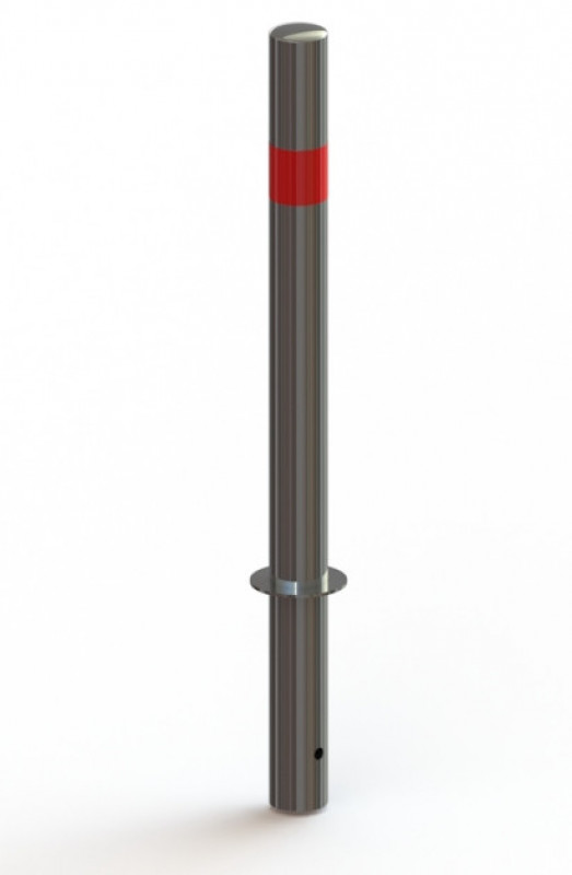 Парковочный столбик Inoxstore H-500 мм, труба ø 50,8х1,5 мм, под бетонирование, полированный, нержавеющая сталь AISI 304